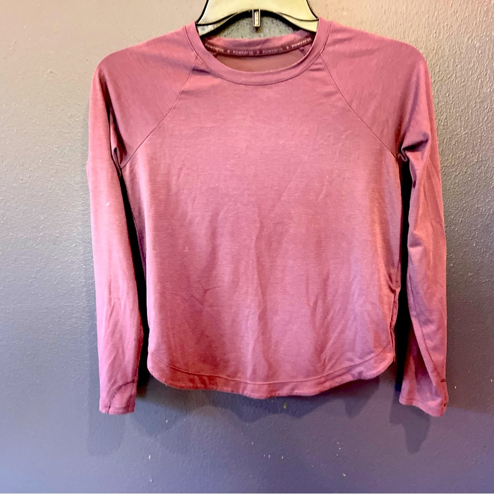This is a deep purple light weight top